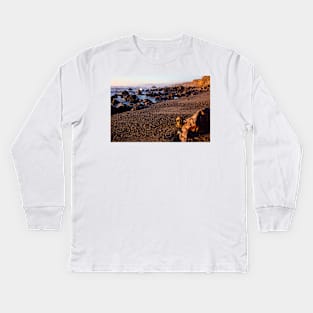 Seashore With Diving Helmet Kids Long Sleeve T-Shirt